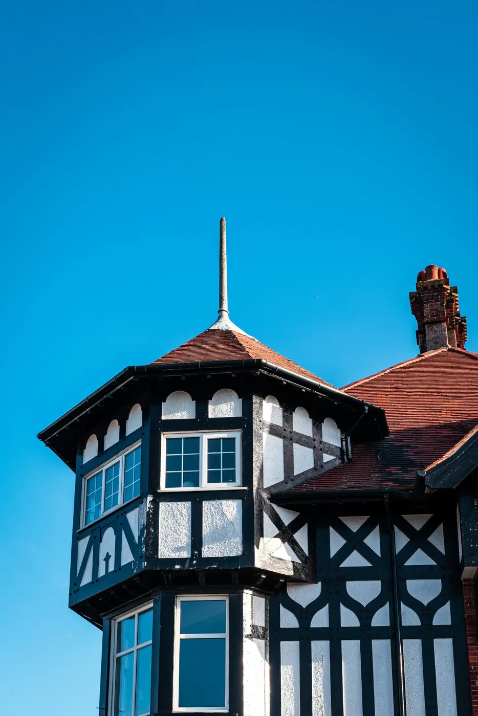 Detailed Tudor-style residential property